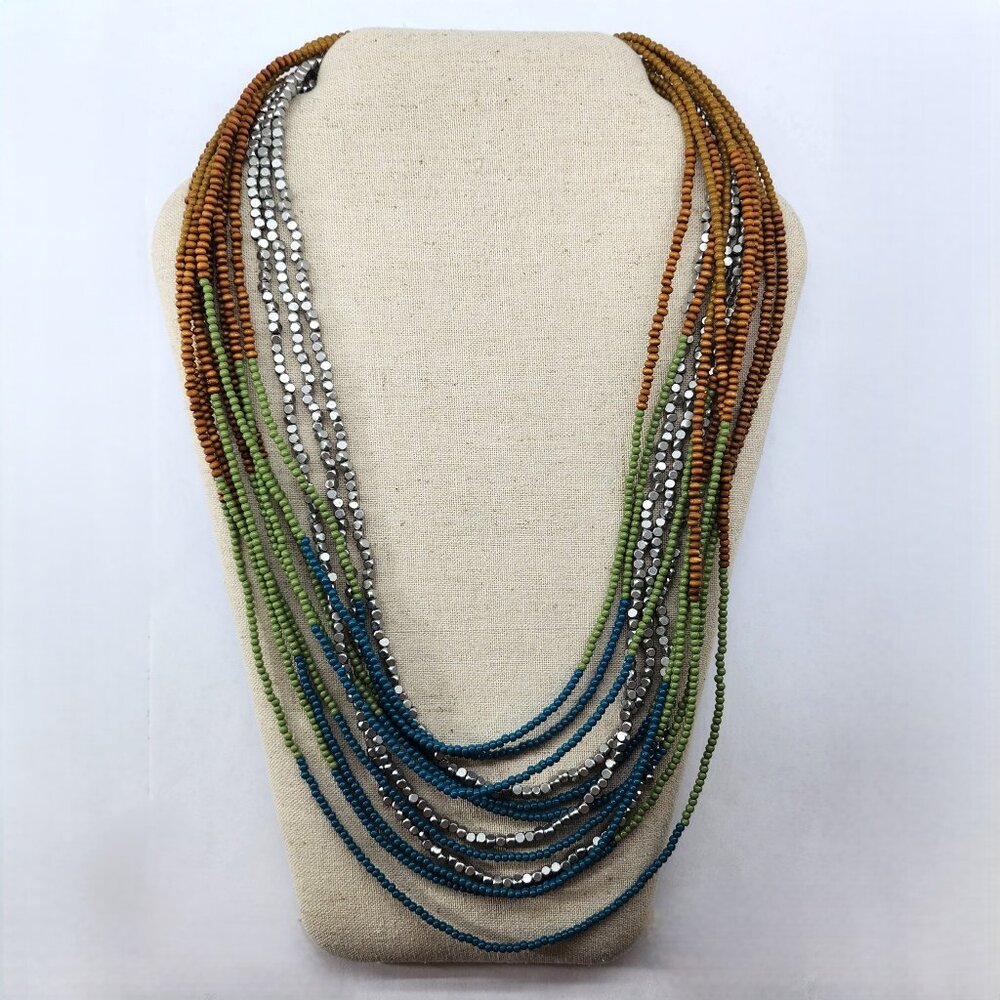 Lia Sophia Beaded Multi Strand Necklace